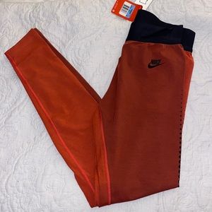 Nike 2 tone orange tights